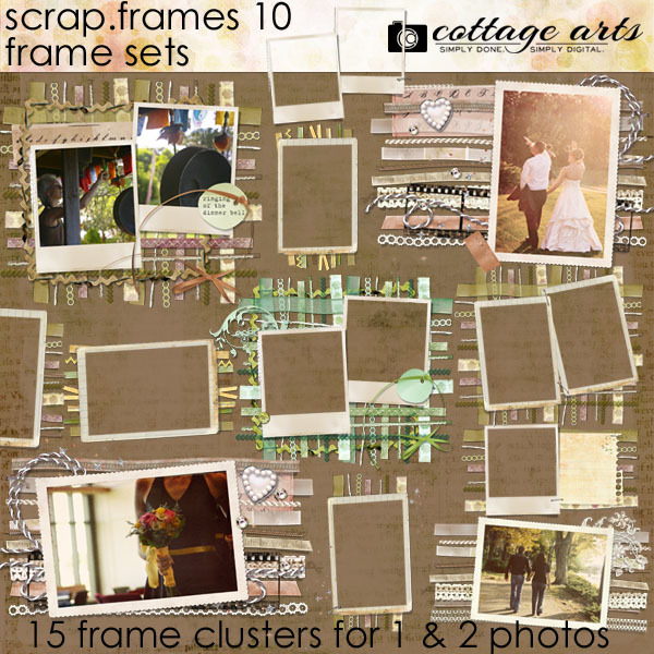 Scrap.frames 10 - Frame Sets Digital Art - Digital Scrapbooking Kits