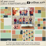 All Year Round 12x12 Scrap.templates