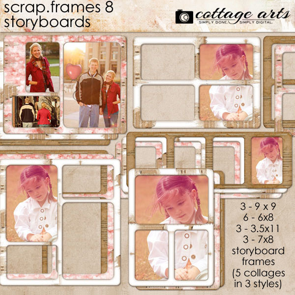 Scrap.frames 8 - Storyboards Digital Art - Digital Scrapbooking Kits