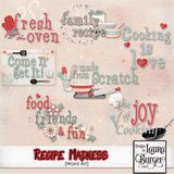 Recipe Madness Word Art