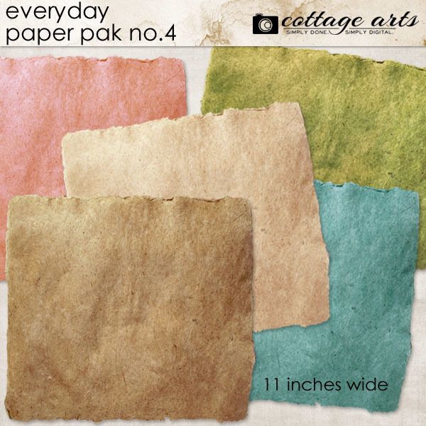 Everyday 4 Paper Pak Digital Art - Digital Scrapbooking Kits