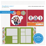 Family Predesigned Pages 12x12