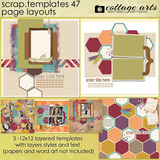 12 X 12 Scrap Templates 47 - Page Layouts