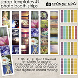 8.5 X 11 Scrap.templates 49 - Photo Booth Strips