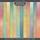 Mom's The Word Colorwash Papers