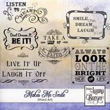 Makes Me Smile Word Art