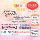Flip Flops State Of Mind Word Art