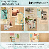 12 X 12 Pinboard Scrap Templates 1