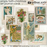 Simply Faith - Christmas Art Journal Cards
