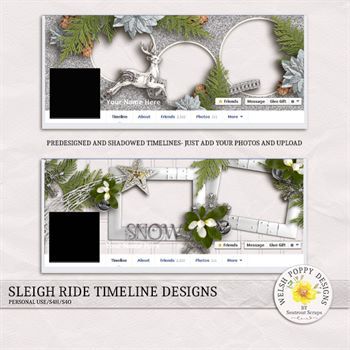 Sleigh Ride Pre-made Facebook Timelines