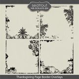 Thanksgiving Page Border Overlays