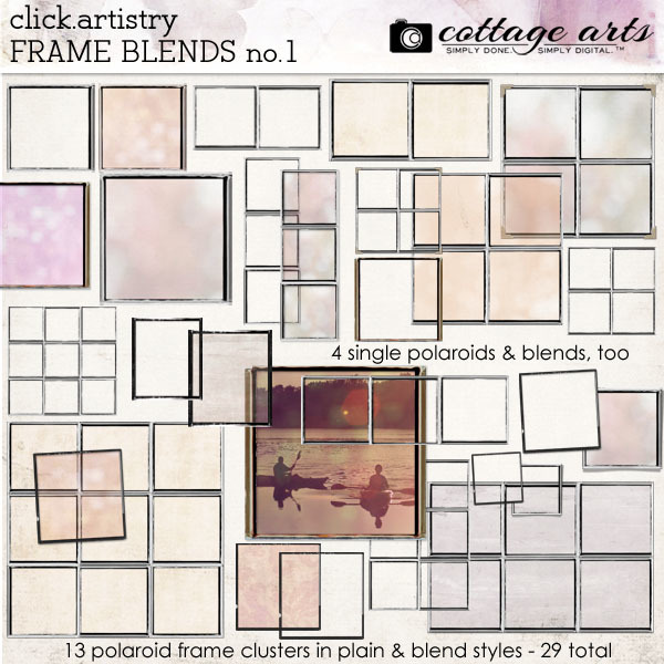Click.artistry Frameblends 1 Digital Art - Digital Scrapbooking Kits
