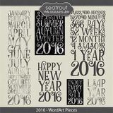 2016 Word Art Pieces