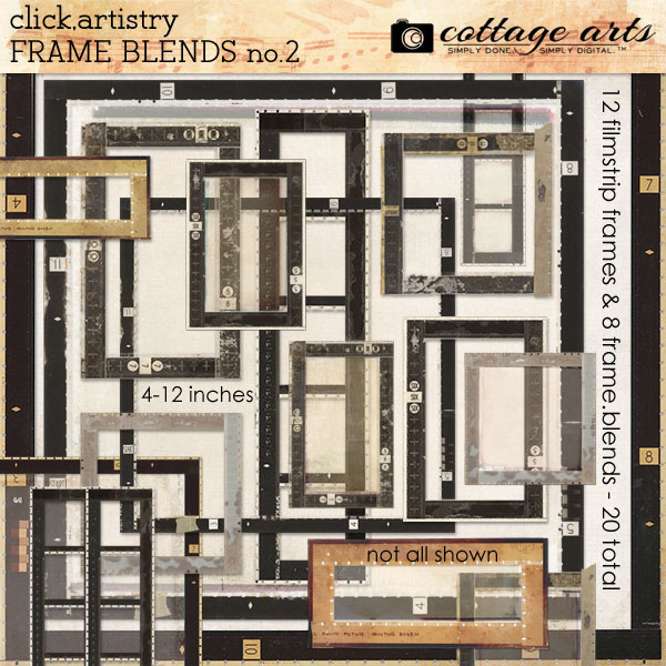 Click.Artistry Frame Blends 2 Digital Art - Digital Scrapbooking Kits