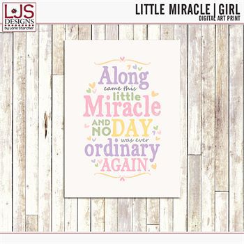 Little Miracle Girl - 5x7 Digital Art Print