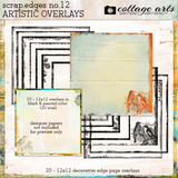 Scrap.edges 12 - 12x12 Artistic Overlays