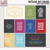 Nothing But Drama - Snarky Journal Cards