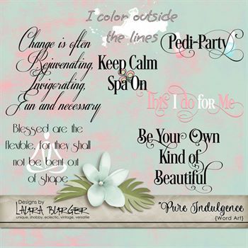 Pure Indulgence Word Art