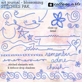 Art Journal - Blossoming Stitchies Pak