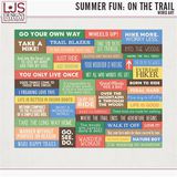 Summer Fun - On The Trail - Word Art