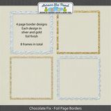 Chocolate Fix Foil Page Borders