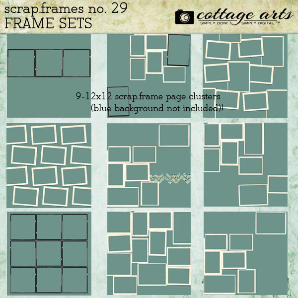 Scrap.frames 29 - Frame Sets Digital Art - Digital Scrapbooking Kits