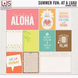 Summer Fun - At A Luau - Journal Cards