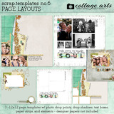 12 X 12 Scrap Templates 6 - Page Layouts