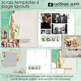 12 X 12 Scrap Templates 6 - Page Layouts