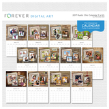 2017 Rustic Chic Calendar 11 X 8.5
