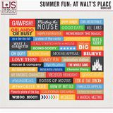 Summer Fun - At Walt's Place - Word Art