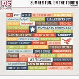 Summer Fun - On The Fourth - Word Art