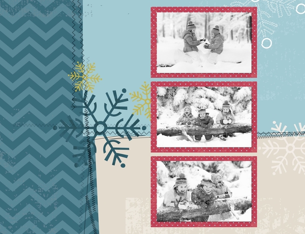 Winter 11x8.5 Predesigned Pages | Digital Art