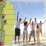 Enchanted Tropical Vacation Belize 12x12 Page Print Templates
