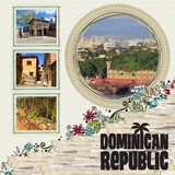 Enchanted Tropical Vacation Dominican Republic 12x12 Page Print Templates