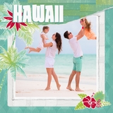 Enchanted Tropical Vacation Hawaii 12x12 Page Print Templates