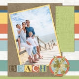 Beach Vacation 12x12 Predesigned Pages