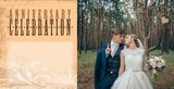 Milestone Anniversary Celebration 4x8 Landscape Photo Card Templates