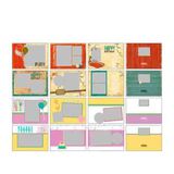 Milestone Birthday Celebration 5x7 Landscape Folded Card Templates (Canceled)