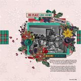 Home For Christmas Embossed Papers