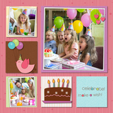 Birdy Birthday Pre-designed Pages