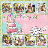 Birthday Girl Pre-designed Pages 1