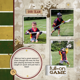 Full On Lacrosse Pre-designed Pages
