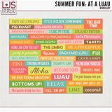 Summer Fun - At A Luau - Journal Cards