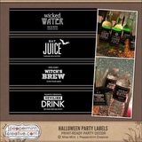 Halloween Party Labels