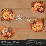 My Memories October Stitched Borders