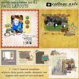 12 X 12 Scrap Templates 41 - Page Layouts