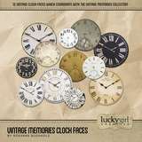 Vintage Memories Clock Faces
