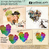 12 X 12 Scrap Templates 17 - Page Layouts
