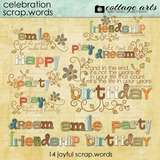 Celebration Scrap.words